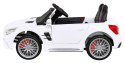 Mercedes Benz AMG SL65 S elektryczny dla dzieci Biały + Pilot + Audio LED + Ekoskóra + EVA + Wolny Start
