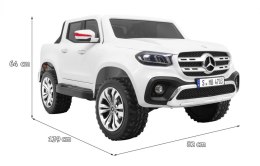 Mercedes Benz X-Class dla dzieci Biały Pickup + Pilot + Napęd 4x4