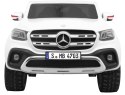 Mercedes Benz X-Class dla dzieci Biały Pickup + Pilot + Napęd 4x4