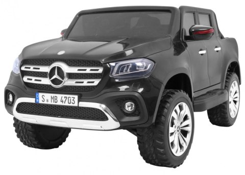 Mercedes Benz X-Class dla dzieci Czarny Pickup + Pilot + Napęd 4x4