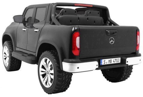 Mercedes Benz X-Class dla dzieci Czarny Pickup + Pilot + Napęd 4x4