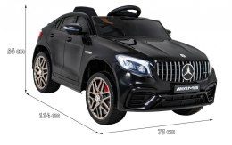 Mercedes Benz GLC63S dla dzieci Czarny Suv + Pilot + Napęd 4x4