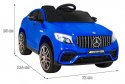 Mercedes Benz GLC63S dla dzieci Niebieski SUV z pilotem
