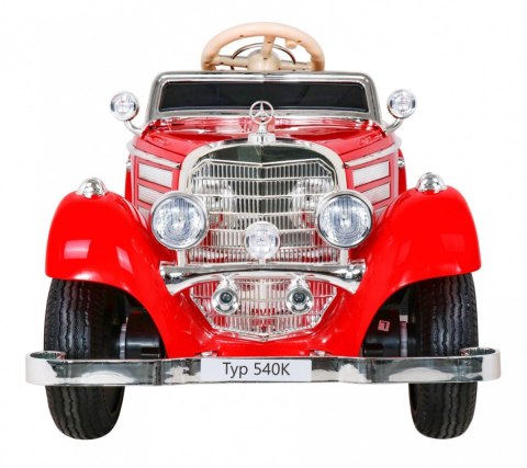 Mercedes Benz Retro 540A dla dzieci Czerwony