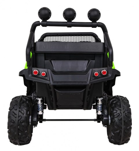 Mercedes Benz Unimog dla dzieci Zielony + Napęd 4x4 + Pilot + Bagażnik + Wolny Start + MP3 LED