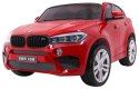SUV BMW X6M XXL dla 2 dzieci Lakier Czerwony + Pilot + Ekoskóra