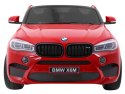 SUV BMW X6M XXL dla 2 dzieci Lakier Czerwony + Pilot + Ekoskóra