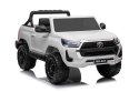 Toyota Hilux na akumulator dla dzieci Biały Pickup + Napęd 4x4 + Pilot + 2 bagażniki