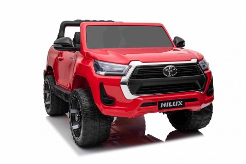 Toyota Hilux na akumulator dla dzieci Czerwony Pickup + Napęd 4x4 + Pilot