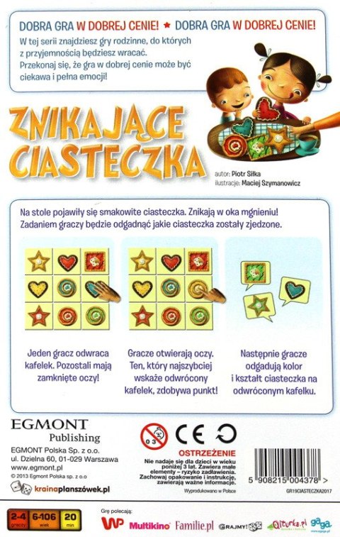 Gra Znikające ciasteczka | Egmont