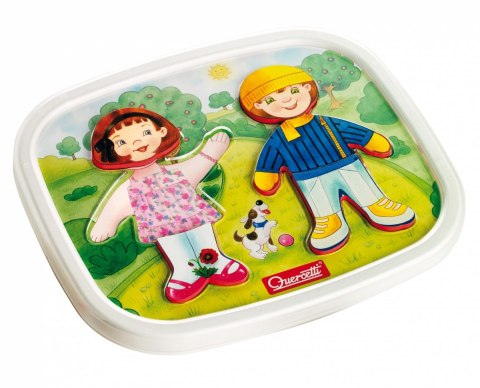 Quercetti: Układanka: Dressy - Baby Basic (18el.)