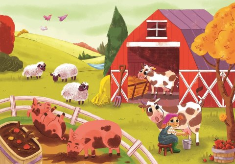 Animals | Puzzle 3x48el. | Clementoni