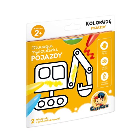 Dłuuugie rysowanki | Koloruję | Pojazdy 2+