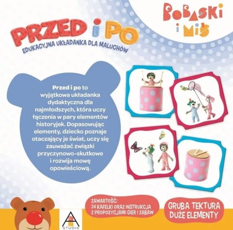Gra Przed i Po Trefliki Bobaski i Miś | Trefl