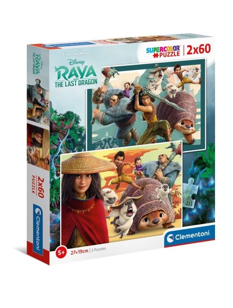 Puzzle 2x60el. Raya i Ostatni Smok | Clementoni