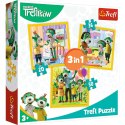 Puzzle 3w1 Rodzina Treflików Razem jest wesoło | Trefl