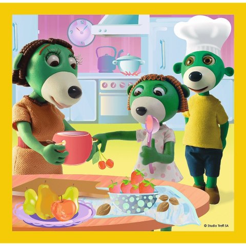 Puzzle 3w1 Rodzina Treflików Razem jest wesoło | Trefl