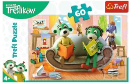 Puzzle 60el. Rodzina Treflików. Wspólne czytanie bajek | Trefl