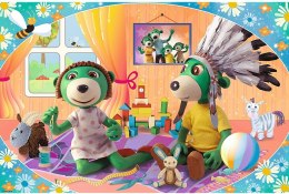 Puzzle maxi 24el. Rodzina Treflików Bawmy się razem! | Trefl