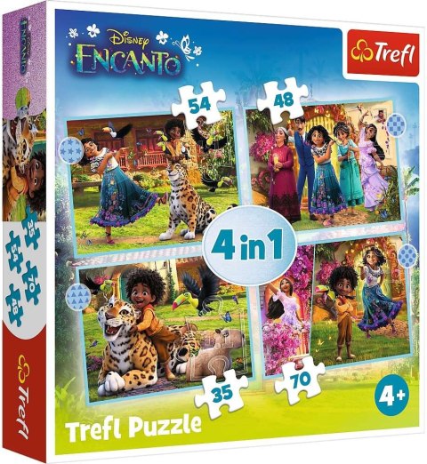 Puzzle 4w1 Nasze magiczne Encanto | Trefl