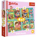Puzzle 4w1 Przygody Basi | Trefl
