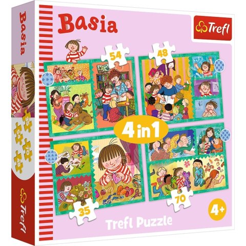 Puzzle 4w1 Przygody Basi | Trefl