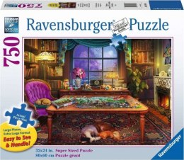 Ravensburger - Puzzle 2D Duży Format: Pokój do układania puzzli 750 elementów