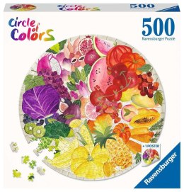 Ravensburger - Puzzle 2D: Paleta kolorów. Owoce i warzywa 500 elementów