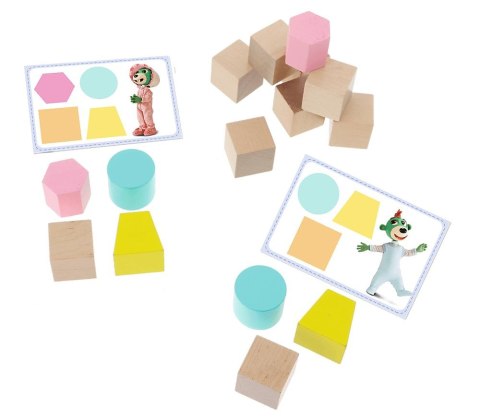 Zabawka drewniana - O! Klocki Pasowanki Baby - Bobaski i Miś | Trefl