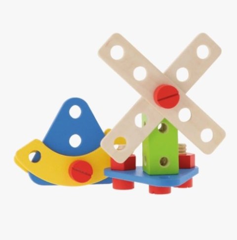 Zabawka drewniana - O!Klocki konstrukcyjne 35 elementów | Trefl