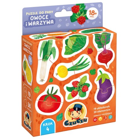 CzuCzu: Puzzle do pary Owoce i warzywa 18 mies.+