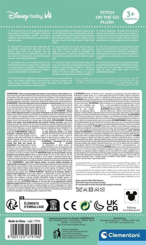Pluszowy Stitch Zawieszka | Baby Disney