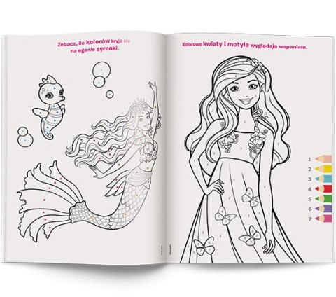 Ameet: BARBIE Dreamtopia - Kolorowanka Według Kodu