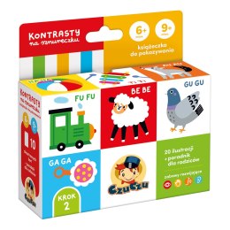 CzuCzu: Kontrasty na sznureczku 6m+ 9m+. Książeczka do pokazywania