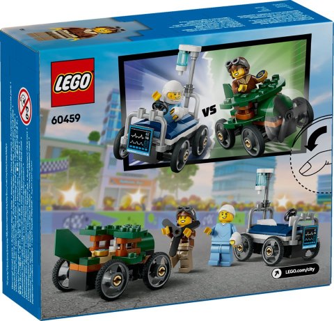 60459 | Zestaw wyścigówek: samolot kontra łóżko szpitalne