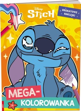 Ameet: DISNEY STICH - Megakolorowanka. Brokatowe Naklejki