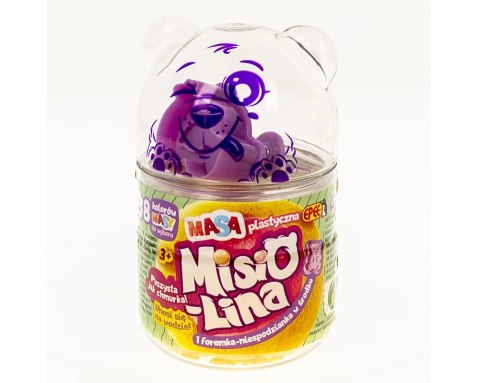 Misiolina - Masa plastyczna 60g + 1 foremka - żółty