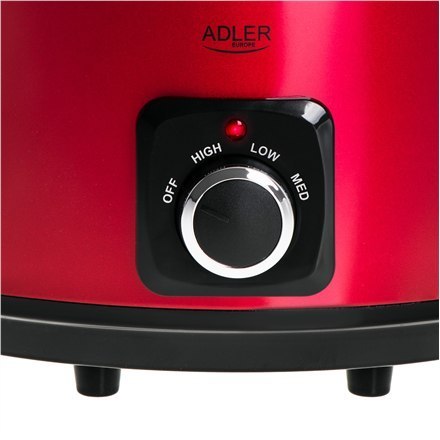 Adler | AD 6413r | Wolnowar | 290 W | 5,8 L | Liczba programów 3 | Czerwony