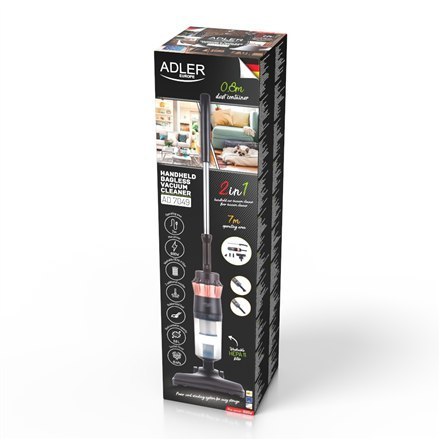 Adler | Odkurzacz | AD 7049 | Przewodowy | Ręczny 2w1 | 600 W | - V | Czarny | Gwarancja 24 miesiące