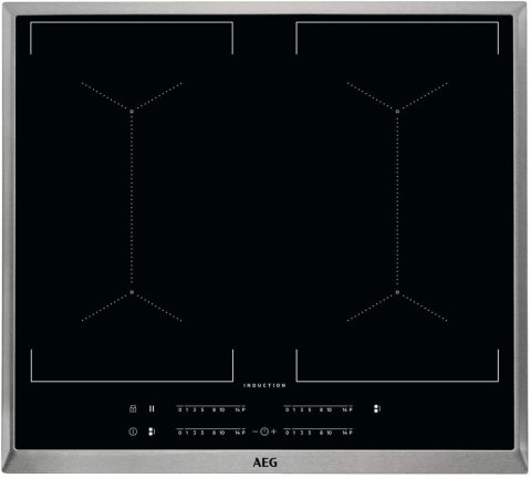AEG | Hob | IKE64450XB | Induction | Number of burners/cooking zones 4 | Mechanical | Timer | Black