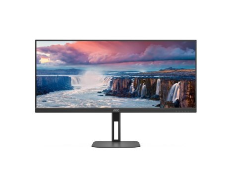 AOC | Monitor | U34V5C/BK | 34 " | VA | 21:9 | 100 Hz | 4 ms | 3440 x 1440 pikseli | Porty HDMI w ilości 1 | Czarny
