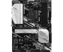 ASRock | X570 Pro4 | Rodzina procesorów AMD | Gniazdo procesora AM4 | DDR4 DIMM | Gniazda pamięci 4 | Obsługiwane interfejsy dys