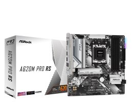 ASRock | A620M PRO RS | Rodzina procesorów AMD | Gniazdo procesora AM5 | DDR5 DIMM | Obsługiwane interfejsy dysków twardych SATA