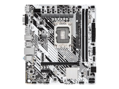 ASRock | H610M-HDV/M.2+ D5 | Rodzina procesorów Intel | Gniazdo procesora LGA1700 | DDR5 DIMM | Obsługiwane interfejsy dysków tw
