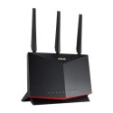 Asus | Router Gamingowy Dual Band WiFi 6 | RT-AX86U Pro | 802.11ax | 4804+861 Mbit/s | Porty Ethernet LAN (RJ-45) 10/100/1000 Mb