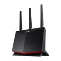 Asus | Router Gamingowy Dual Band WiFi 6 | RT-AX86U Pro | 802.11ax | 4804+861 Mbit/s | Porty Ethernet LAN (RJ-45) 10/100/1000 Mb
