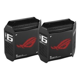 Asus | System Mesh Gaming Gigabit Tri-band Wifi 6 802.11ax | GT6 ROG Rapture (2-Pack) | 802.11ax | 574+4804+4804 Mbit/s | 10/100