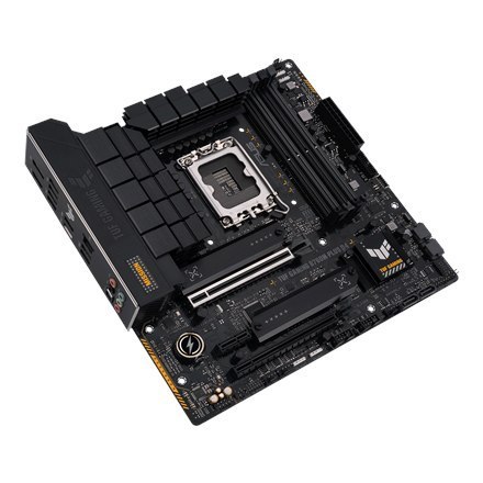 Asus | TUF GAMING B760M-PLUS D4 | Rodzina procesorów Intel | Gniazdo procesora LGA1700 | DDR4 DIMM | Gniazda pamięci 4 | Obsługi