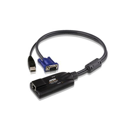 Aten | Adapter KVM USB VGA | 1 x RJ-45 żeński, 1 x USB męski, 1 x HDB-15 męski