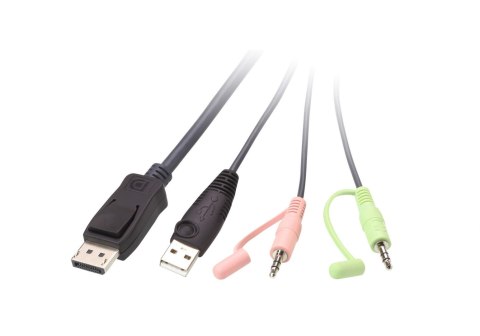 Aten | Kabel USB DisplayPort ze zdalnym przełącznikiem portów | CS22DP | 2-portowy przełącznik KVM